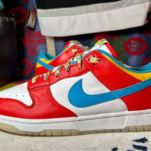 Nike LeBron James dunk low fruity pebbles Sz 13 - Picture 4 of 12